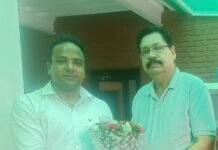 मानव अधिकार के लक्की संधू द्वारा श्री नवीन सोनी जी से विशेष भेंट