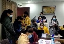 MGN स्कूल आदर्श नगर जालंधर में लगा कोविड वैक्सीनेशन कैंप