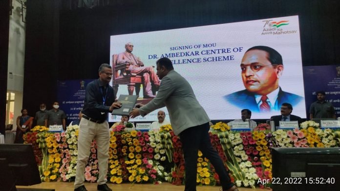 Glimpse of MoU Signing ceremony between Central University of Punjab and Dr Ambedkar Foundation