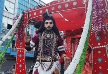 भगवान परशुराम जयंती महोत्सव कमेटी जालंधर की ओर से समस्त सनातन जगत के आराध्य भगवान परशुराम जी के जन्मोत्सव पर भव्य शोभायात्रा निकाली गई