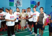 साजन व हिने बने प्रथम एवन बैडमिंटन क्लब (रजि.) टूर्नामेंट के विजेता*