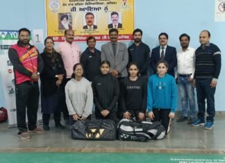 66 वी खेल बैडमिटन लड़कियां अंडर – 17 के खेलों का हुआ आगाज