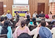 ਜ਼ਿਲ੍ਹਾ ਪੱਧਰੀ ਯੂ ਵਿਨ ਐਪ ਅਤੇ ਮਿਸ਼ਨ ਇੰਦਰਧਨੁਸ਼ ਦੀ ਕਰਵਾਈ ਟ੍ਰੇਨਿੰਗ