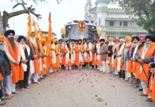 ਆਪੇ ਗੁਰੁ ਚੇਲਾ’ ਨਗਰ ਕੀਰਤਨ ਚੌਥੇ ਦਿਨ ਗੁਰਦੁਆਰਾ ਮੈਹਦੇਆਣਾ ਸਾਹਿਬ ਪਾਤਸ਼ਾਹੀ ਦਸਵੀਂ ਤੋਂ ਅਗਲੇ ਪੜਾਅ ਜੈਤੋ ਲਈ ਰਵਾਨਾ