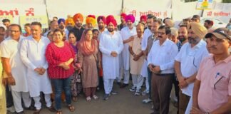 जे पी जि ए द्वारा करवाए गए 9वें किसान मेले में सासंद चन्नी ने कांग्रेसी कार्यकर्ताओं के साथ की शिरकत किसान मेले