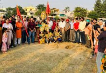 बाबा गद्दिया वैल्फेयर कमेटी की ओर से दशहरा उत्सव का हुआ शुभारंभ बाबा गद्दिया वैल्फेयर कमेटी