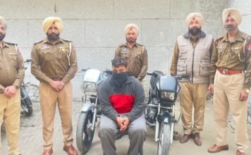 ਥਾਣਾ ਮਾਹਿਲਪੁਰ ਦੀ ਪੁਲਿਸ ਨੇ ਮੋਟਰਸਾਈਕਲ ਸਮੇਤ ਇੱਕ ਕਥਿਤ ਚੋਰ ਨੂੰ ਕੀਤਾ ਗ੍ਰਿਫਤਾਰ ਥਾਣਾ ਮਾਹਿਲਪੁਰ