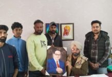 ਬੇਗਮਪੁਰਾ ਟਾਈਗਰ ਫੋਰਸ ਦੇ ਅਹੁਦੇਦਾਰਾ ਨੇ ਥਾਣਾ ਹਰਿਆਣਾ ਦੇ ਐਸਐਚਓ ਜਗਜੀਤ ਸਿੰਘ ਦਾ ਕੀਤਾ ਸਨਮਾਨ ਬੇਗਮਪੁਰਾ ਟਾਈਗਰ ਫੋਰਸ