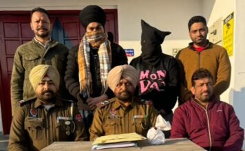 ਦੋ ਨਸ਼ਾ ਤਸਕਰ 100 ਗ੍ਰਾਮ ਹੈਰੋਇਨ ਸਮੇਤ ਗ੍ਰਿਫ਼ਤਾਰ ਹੈਰੋਇਨ