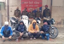 जालंधर ग्रामीण पुलिस ने अंतर-जिला वाहन चोर गिरोह का भंडाफोड़ किया जालंधर ग्रामीण पुलिस