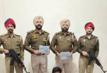 ਜਲੰਧਰ ਦਿਹਾਤੀ ਪੁਲਿਸ ਵਲੋਂ ਬੰਬੀਹਾ ਗਰੁੱਪ ਦਾ ਸ਼ੂਟਰ ਗੈਰ-ਕਾਨੂੰਨੀ ਹਥਿਆਰਾਂ ਸਮੇਤ ਗ੍ਰਿਫ਼ਤਾਰ ਜਲੰਧਰ ਦਿਹਾਤੀ ਪੁਲਿਸ