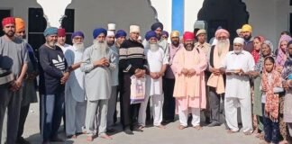 ਸੰਤ ਬਾਬਾ ਕੁਲਵੰਤ ਰਾਮ ਭਰੋਮਜਾਰਾ ਨੇ ਸ਼੍ਰੀ ਗੁਰੂ ਰਵਿਦਾਸ ਮਹਾਰਾਜ ਜੀ ਨਵੇਂ ਬਣ ਰਹੇ ਗੁਰਦੁਆਰਾ ਸਾਹਿਬ ਜੀ ਦਾ ਨੀਹ ਪੱਥਰ ਰੱਖਿਆ ਸੰਤ ਬਾਬਾ ਕੁਲਵੰਤ ਰਾਮ