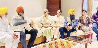 ਸੁਖਬੀਰ ਬਾਦਲ ਨੇ ਲਾਲੀ ਬਾਜਵਾ ਨਾਲ ਦੁੱਖ ਸਾਂਝਾ ਕੀਤਾ ਲਾਲੀ ਬਾਜਵਾ