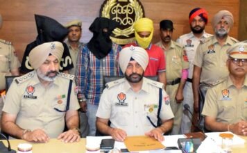 ਥਾਣਾ ਹਰਿਆਣਾ ਦੀ ਪੁਲਿਸ ਨੇਂ ਨਜਾਇਜ਼ ਅਸਲਾ ਤੇ ਨਸ਼ੀਲੇ ਪਦਾਰਥ ਸਮੇਤ ਕੀਤਾ ਤਿੰਨ ਵਿਅਕਤੀਆਂ ਨੂੰ ਗ੍ਰਿਫਤਾਰ ਪੁਲਿਸ