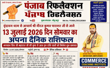 वृंदावन धाम से आचार्य श्री नीरज कुमार पाराशर जी से जाने 13 जुलाई 2026 दिन सोमवार का अपना दैनिक राशिफल