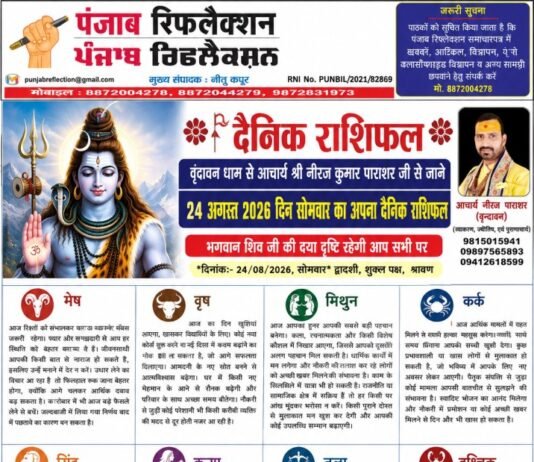 वृंदावन धाम से आचार्य श्री नीरज कुमार पाराशर जी से जाने 23 अगस्त 2026 दिन सोमवार का अपना दैनिक राशिफल